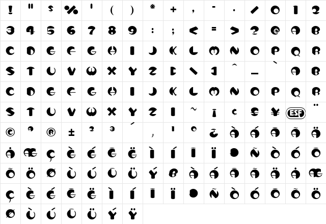 Totem Normal Character Map