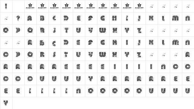 KILLED DJ Regular Character Map KILLED DJ Regular Character Map