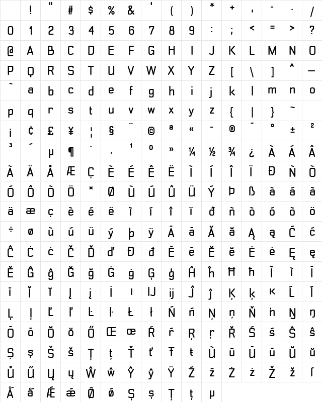Transmute Regular Character Map