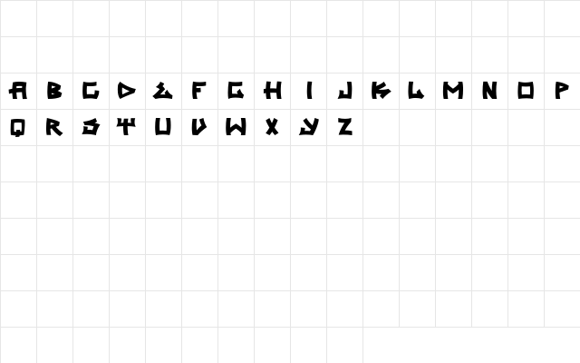 trasher 2 Character Map trasher 2 Character Map
