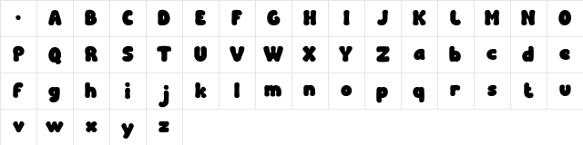 Tropical Vibes Regular Character Map