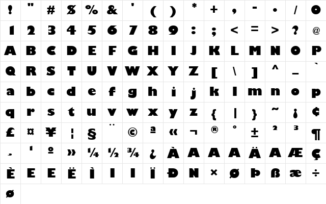 Trumania EEN Plain Character Map Trumania EEN Plain Character Map