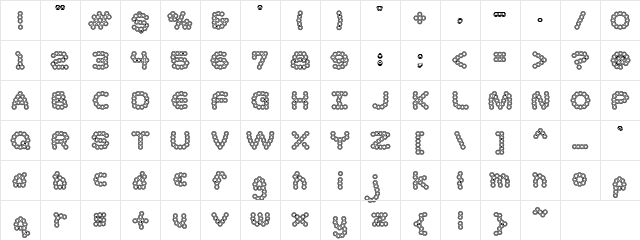 Accent Dot Bits 2 Regular Character Map