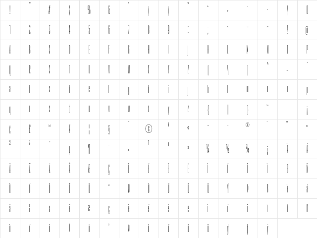 TT Bluescreens Trl Cnd Th Character Map