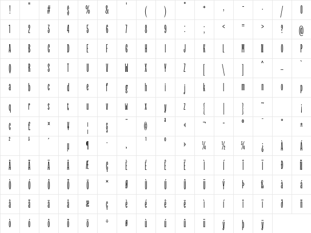 TT Trailers Trial Light Character Map