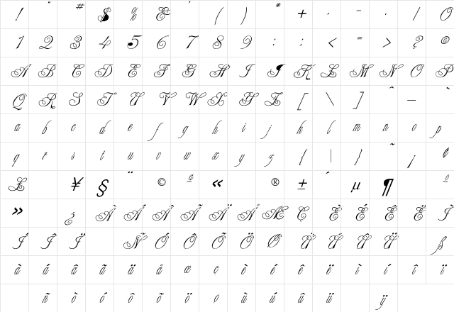 Campaign-Normal Regular Character Map