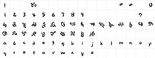 Beech Regular Character Map