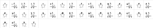 Turkey Hunt Regular Character Map Turkey Hunt Regular Character Map