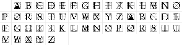 TypographerCapsSSK Regular Character Map