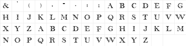 Beffle Regular Character Map