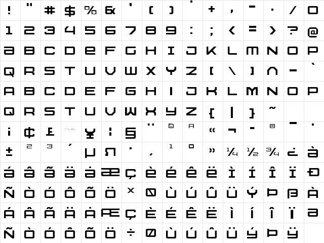 U.S.S. Dallas Light Light Character Map