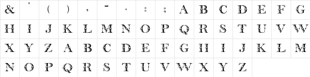 Beffle Regular Character Map