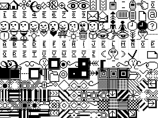 UF Mr. Pixel Tools Regular Character Map