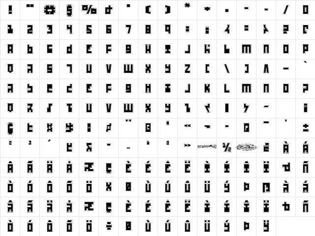 UFO Hunter Academy Regular Character Map