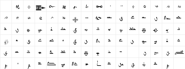 Ulanbatar Regular Character Map Ulanbatar Regular Character Map