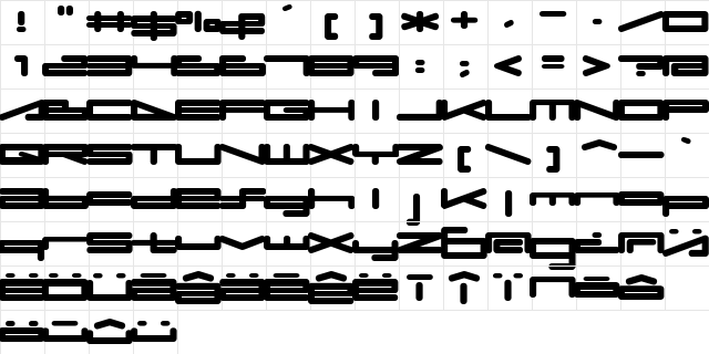 umop Regular Character Map