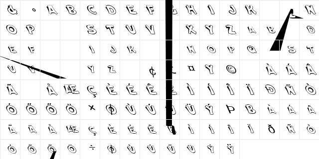 UNIQUE31 LEFTY HU Normal Character Map UNIQUE31 LEFTY HU Normal Character Map