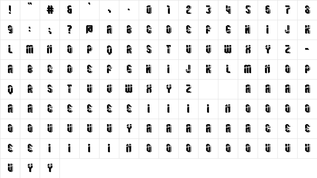 Klopp Personal Use SS1 Regular Character Map