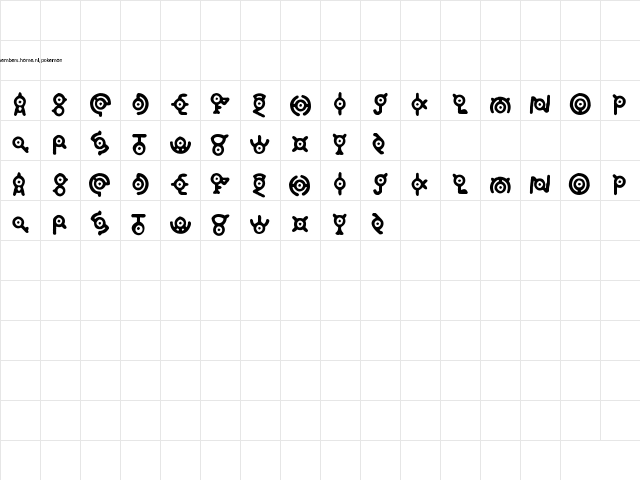 Annon Regular Character Map