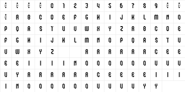 Klops Inline Personal Regular Character Map