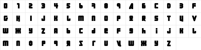 URAL Regular Character Map