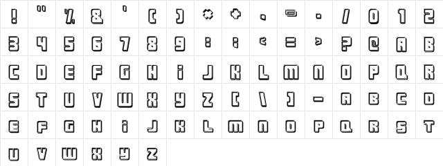 Urban Constructed Cutter Character Map