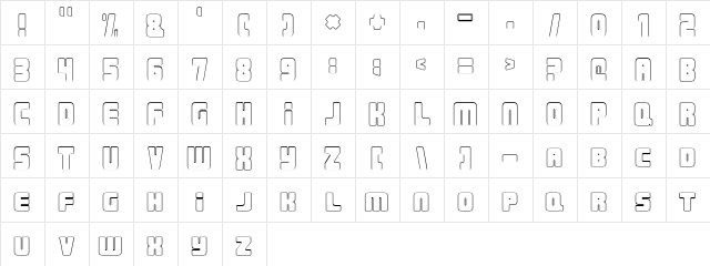 Urban Constructed Outline Character Map