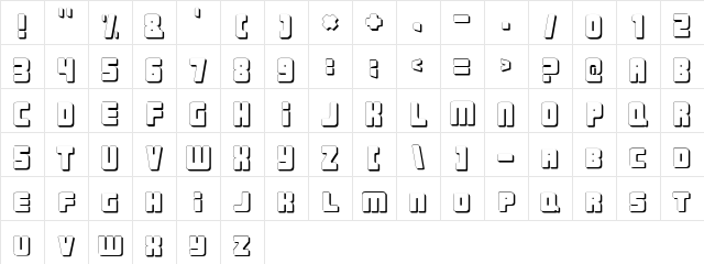 Urban Constructed Shadow Character Map