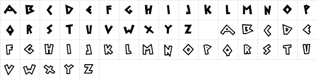 Uylus Regular Character Map