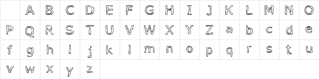 VOpen Regular Character Map VOpen Regular Character Map