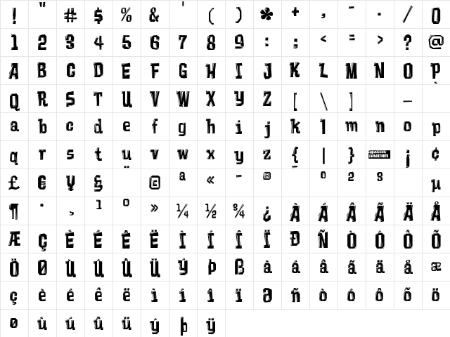 Vademecum Regular Character Map Vademecum Regular Character Map