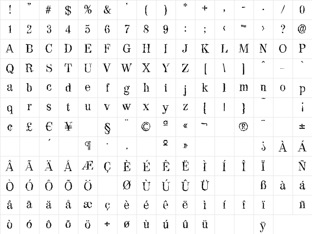 ValenciaRandom Regular Character Map ValenciaRandom Regular Character Map