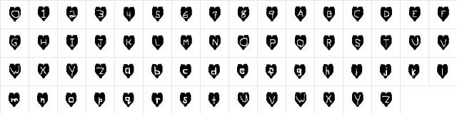 New Regular Character Map New Regular Character Map