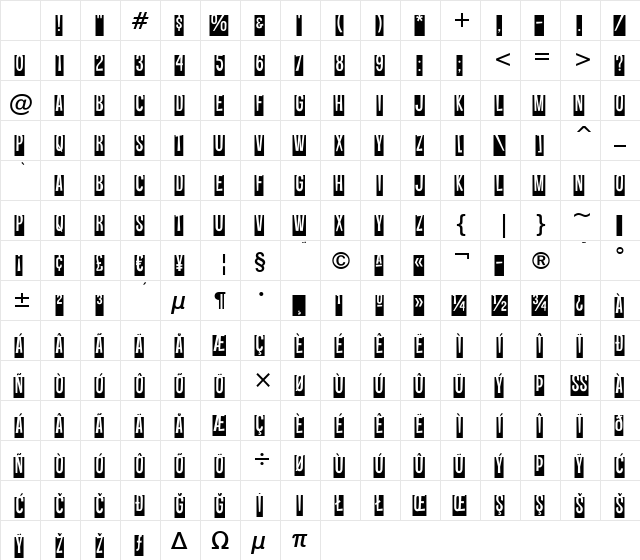 Vanishing Boy BTN Reversed Lift Regular Character Map
