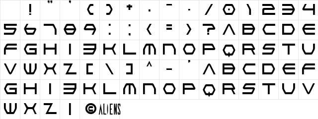 Vasquez Nominal Character Map