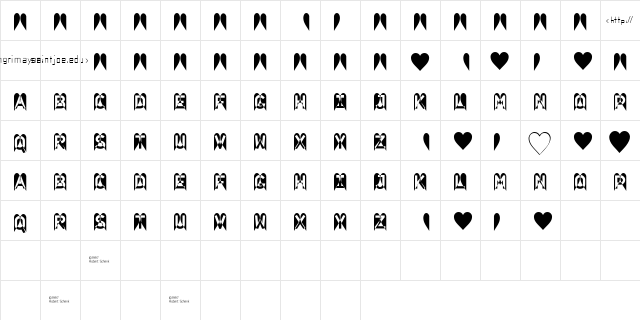 VDMassacre Regular Character Map