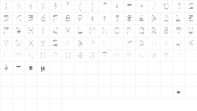 VicePrezDisplayCapsSSK Regular Character Map VicePrezDisplayCapsSSK Regular Character Map