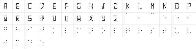 VisualBraille VisualBraille Character Map