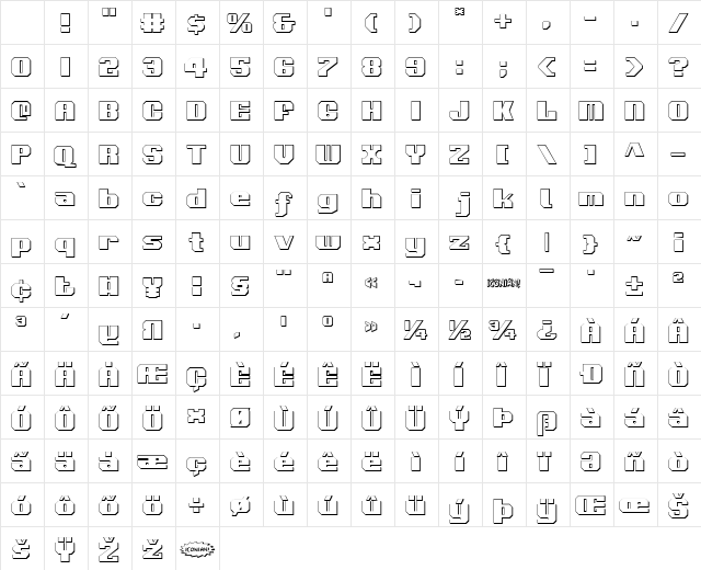 Voortrekker 3D Regular Character Map Voortrekker 3D Regular Character Map