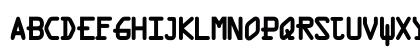 VTDigitDogHog Regular Uppercase Preview