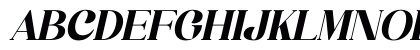Bergante Italic Uppercase Preview