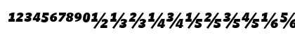 Whitney Numeric - Black Italic Preview