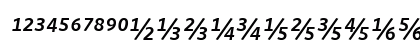 Whitney Numeric - Medium Italic Preview