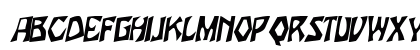 WoodcutCondensed Italic Preview