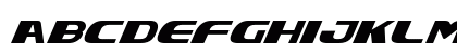 Xcelsion Italic Italic Uppercase Preview