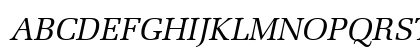 URWLatinoT Italic Uppercase Preview