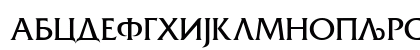 YU C Friz Quadrata Regular Uppercase Preview