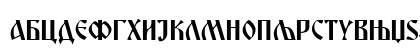 C_YU Miroslav Regular Uppercase Preview