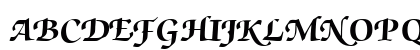 ZabriskieScriptSwashHeavy Regular Uppercase Preview