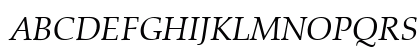 ZapfCalligr BT Italic Uppercase Preview